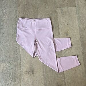 NWOT Medium Baby Pink Leggings. Full / Floor / Ankle Length. 7/8 Length.